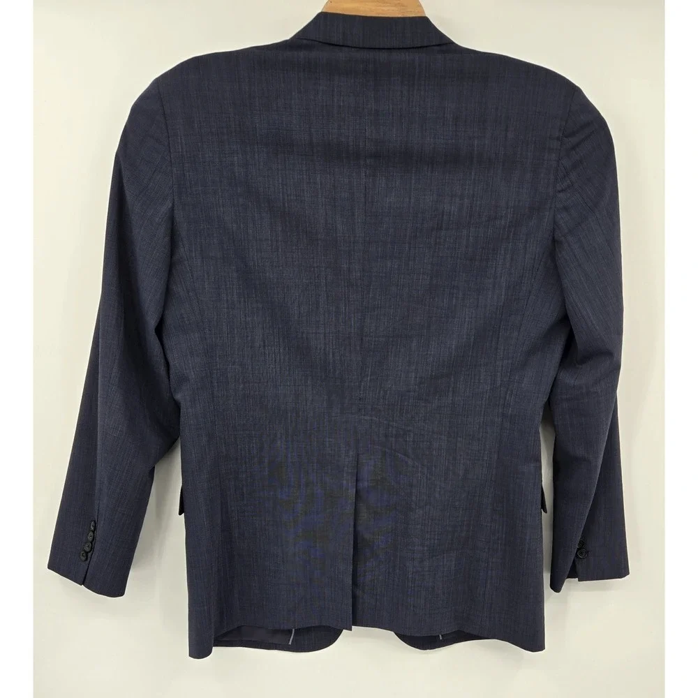 Brooks Brothers BrooksCool Fitzgerald Navy Blazer Jacket 44L Wool Full Canvas 2B